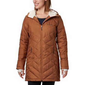 Columbia Jas Dames, Heavenly Long Hooded Bruin, 32OARBPHQ